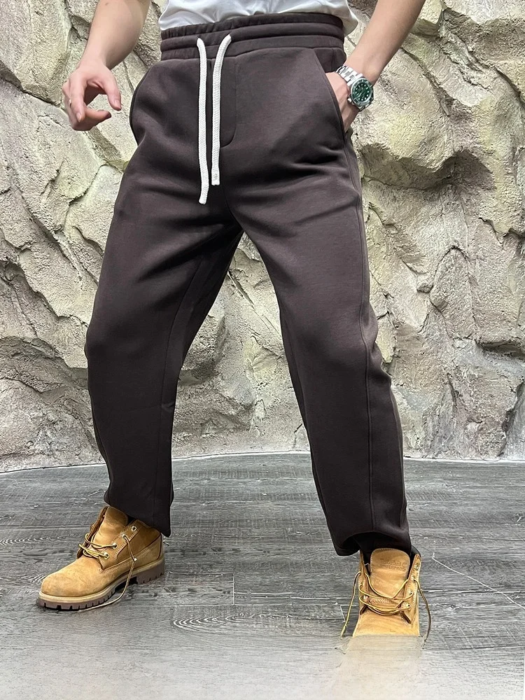 

Мужские повседневные спортивные штаны сэндвич-тканью Air Layer Moisture ng Outdoor Sle, прямые брюки со средней талией