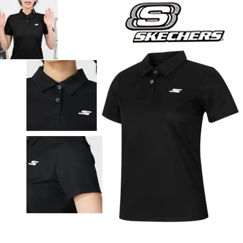 Skechers Women Polo Shirt Short Sleeve Polo P224W161-03K8 Latest model
