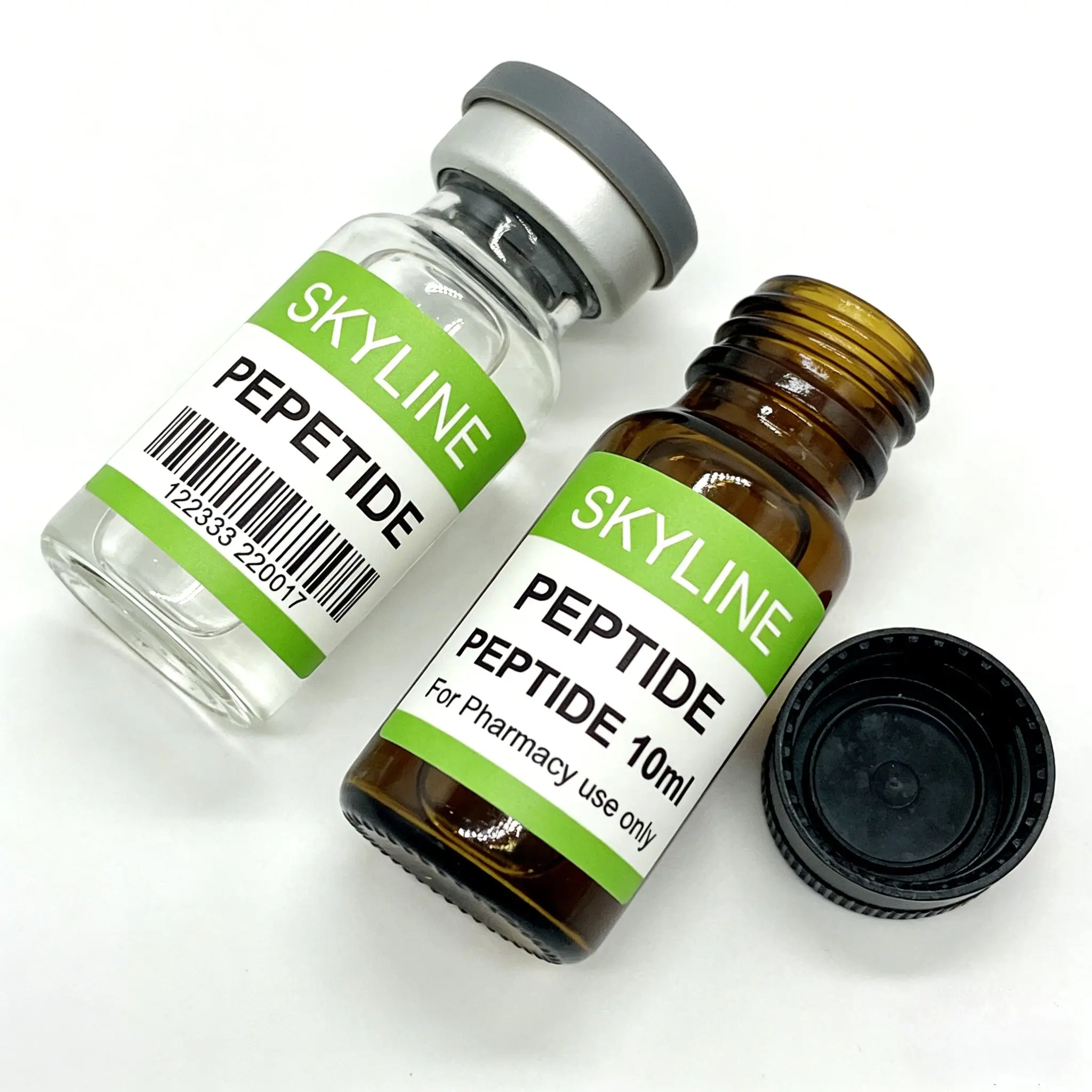 Custom Personalized Small Vial Labels,Double Layer Peptide Powder Packaging Stickers for 3ml 5ml 10ml Bottles - view 2