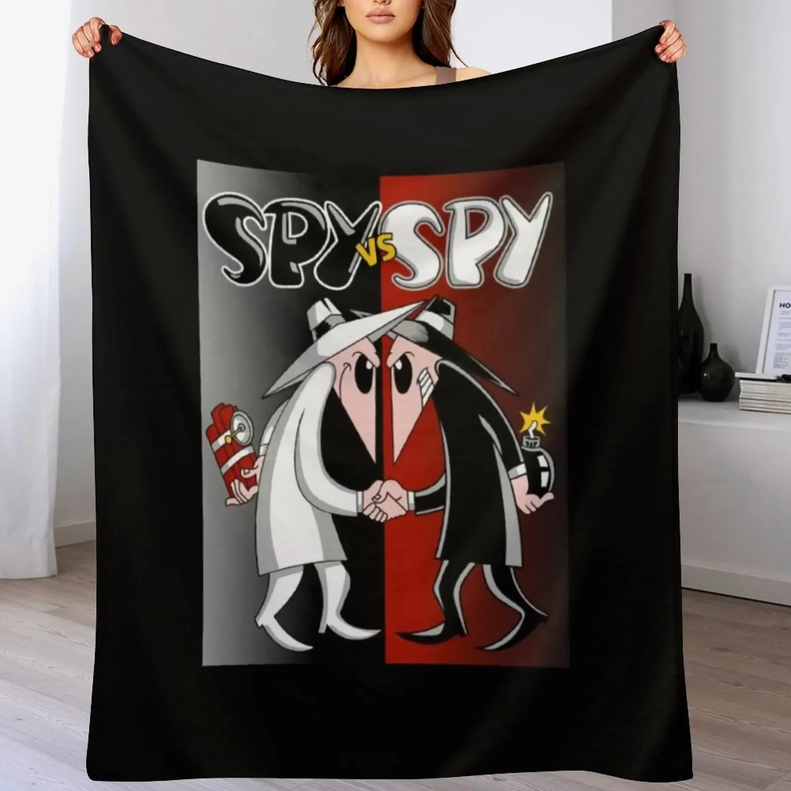 

Spy Vs Spy Throw Blanket Giant Sofa halloween Loose Summer Beddings Blankets