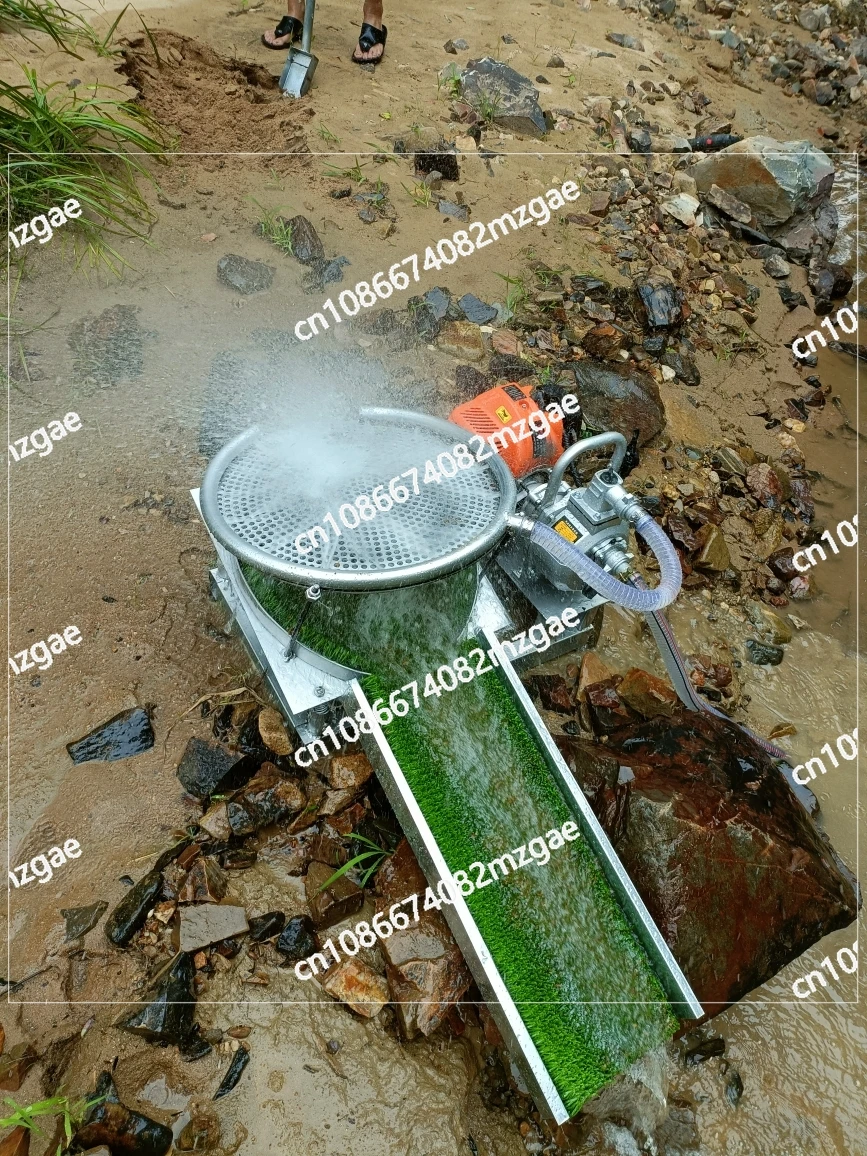 Portable small and easy to operate complete set of river sand gold mining machine, capable of quickly separating sand and gold