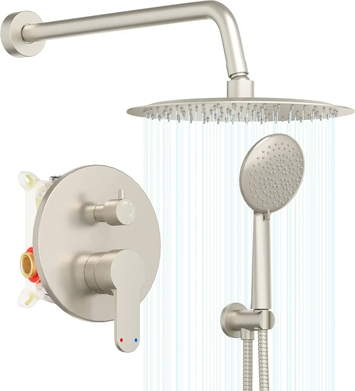 Shower System, Shower Faucet Set with Pressure Balance  Valve, 10