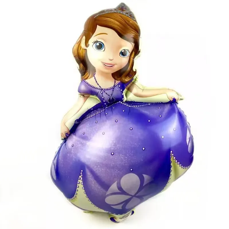

50pcs Large Cartoon Princess Sofia Foil Balloon Birthday Party Wedding Decoration Helium Balloon Sophia girl Happy Birthday Gift
