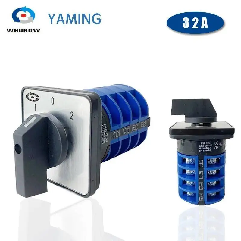 LW26 YMW26-32/4 مفتاح دوار 3 فدخلت 690V 32A 4 القطب 16 محطة المسمار محدد العالمي التحول كاميرا المفتاح الرئيسي #1
