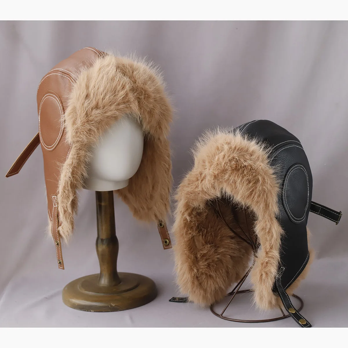 2025 New Unisex Y2K Warm Winter Hats fashion Stylish Plush Fur Lined Beanie Hat Thick Knitted Hats For Women Casual Caps