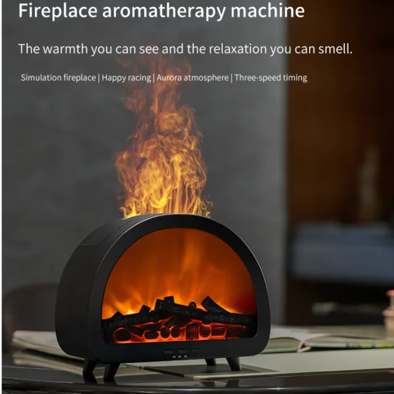 

3d камин, 200 мл, увлажнитель воздуха, диффузор аромата пламени, настольный пульт дистанционного управления, семицветная подсветка, имитация камина, диффузор