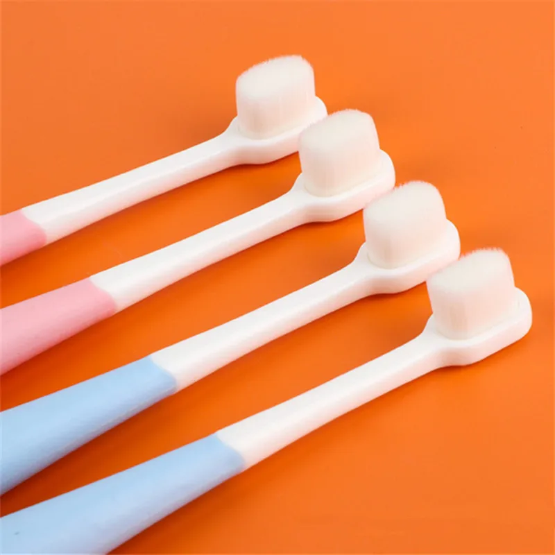 Dog Toothbrush Dense Hair Pet Toothbrushes Soft Hair Toothbrush for Dog Teeth Cleaning Double Sided Cat Toothbrush Pet Products