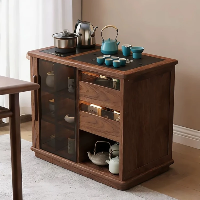 ！@Design Brown Coffee Tables Walnut Classy Quality Apartments Living Room Coffee Tables Center Lateral Coutchtisch Furniture Hom