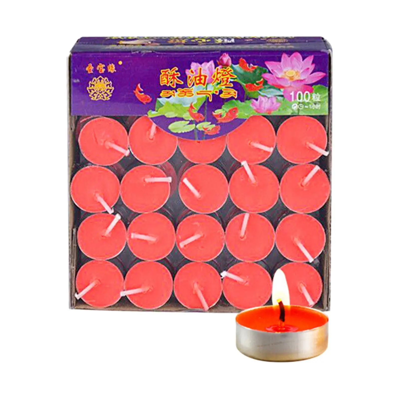 Ghee Light Tea Candles 100x Decoration Smokeless for Christmas Weddings Home