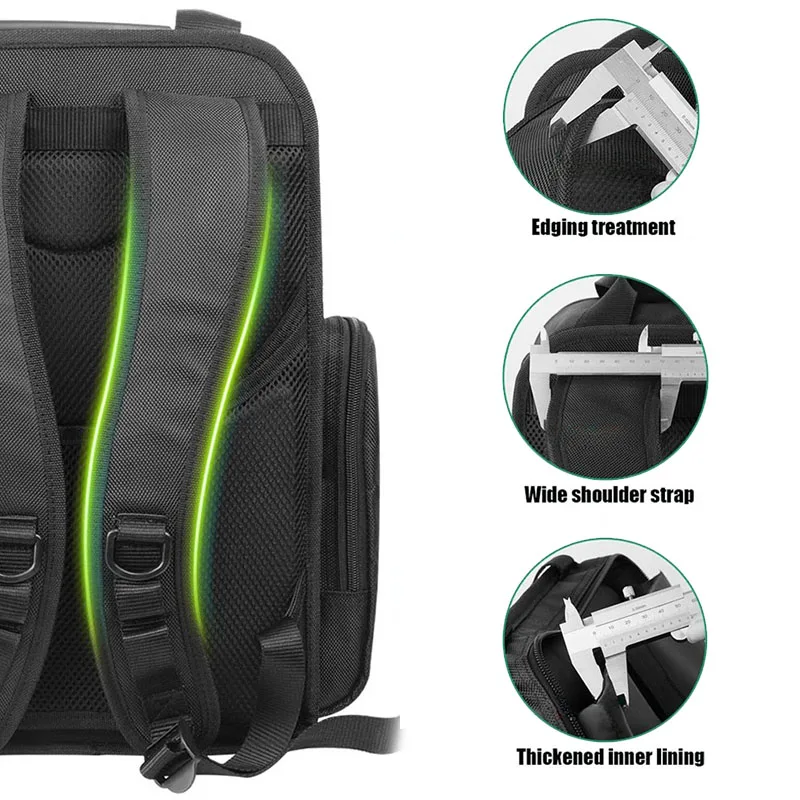 Imagem -04 - Mochila de Armazenamento de Ferramenta de Ombro Multifuncional Hardware Tool Organizer Bolsa Bolsas de Embalagem Específica de Eletricista Portátil