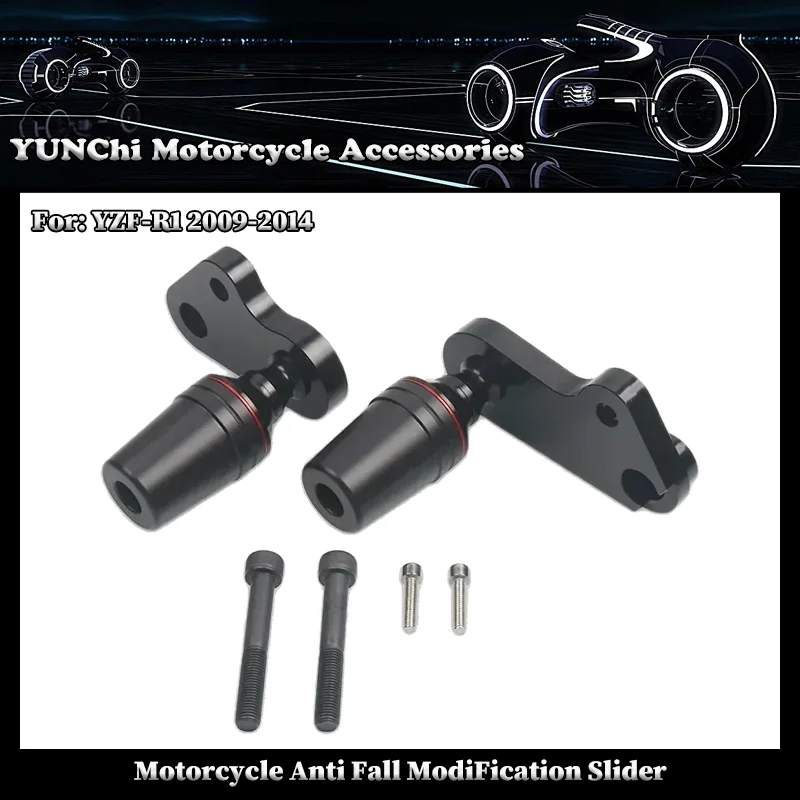 

For YAMAHA YZF-R1 YZFR1 YZF R1 2009-2014 2013 Motorcycle CNC Falling Protection Frame Slider Fairing Guard Crash Pad Protector