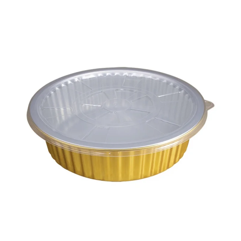 صندوق قصدير مقاوم للزيت ودرجات الحرارة العالية للاستعمال مرة واحدة، طبق مستطيل سميك للشواء، لوحة تجارية خاصة