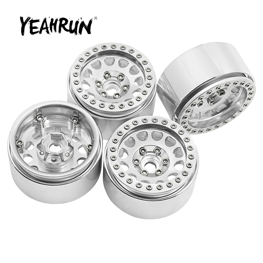 

YEAHRUN 1,9 дюймов металлический сплав Beadlock Колесные диски ступицы для Axial SCX10 90046 TRX-4 1/10 RC Гусеничный автомобиль грузовик обновленные детали