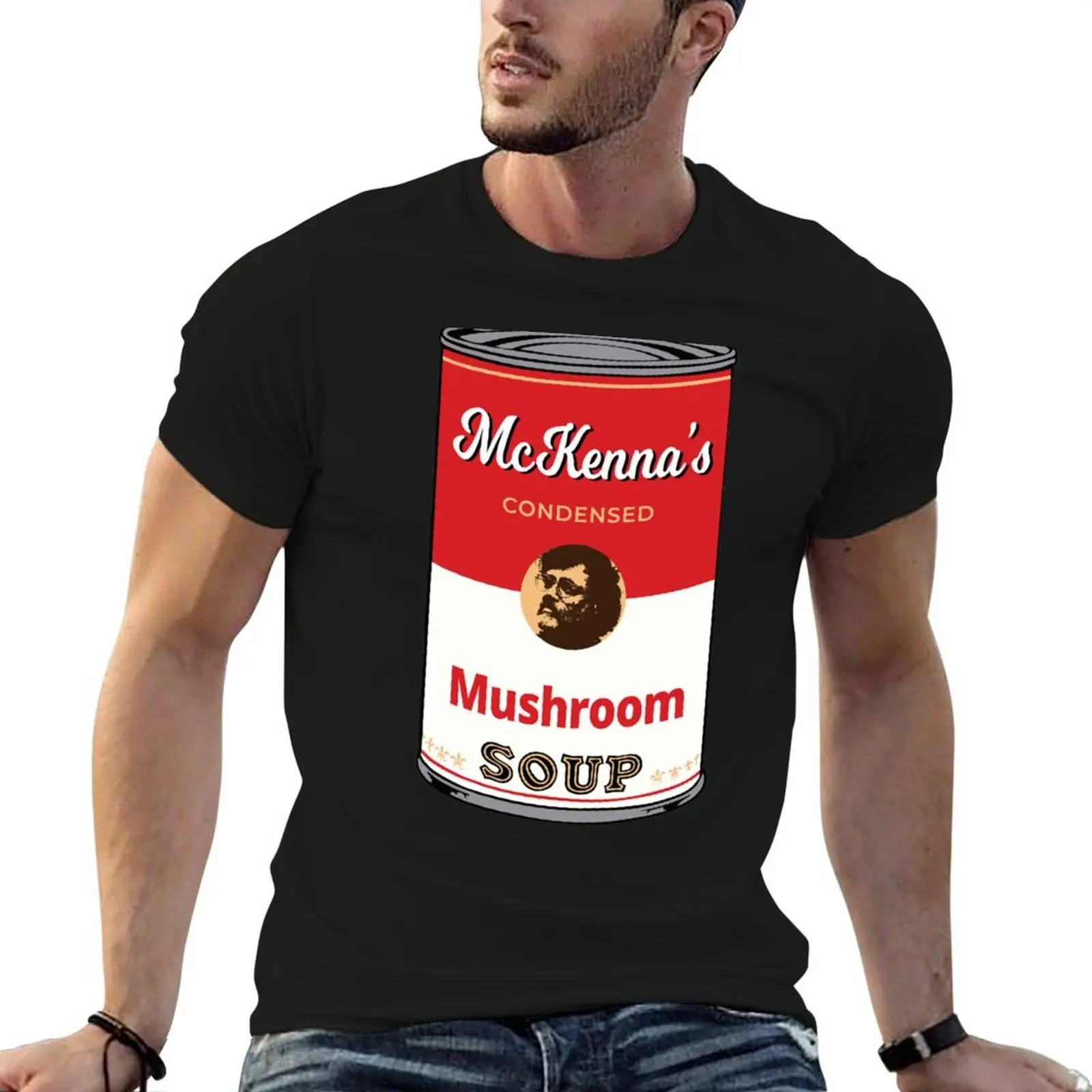 Terence Mckenna - Mushroom Soup T-Shirt cotton man t-shirts customizeds t shirts for men cotton