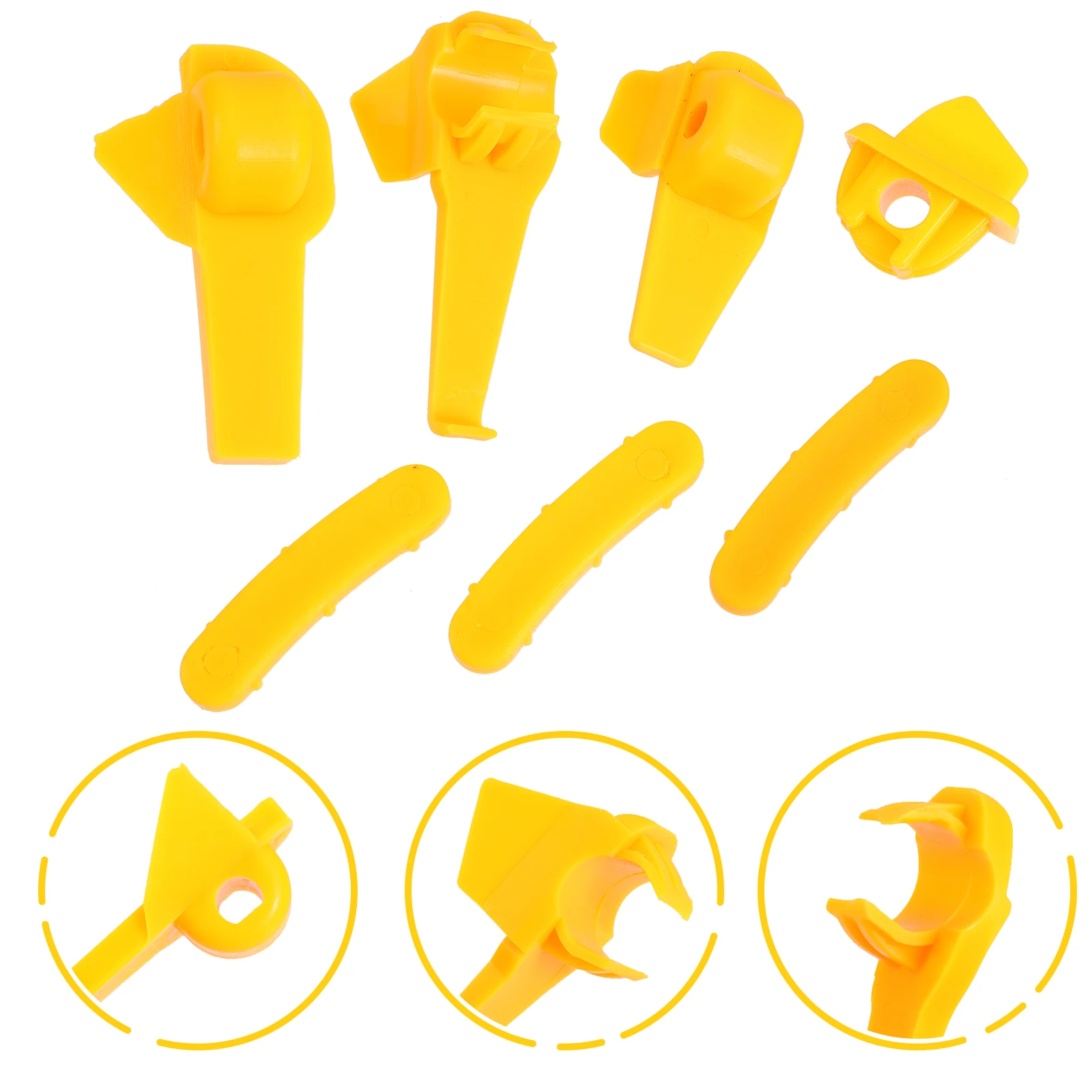 

4 Sets Wheel Rim Protector ABS Gaskets Tire Changer Bird Head Insert Plastic Guard Machine Accessories Durable Fade Antiseptic