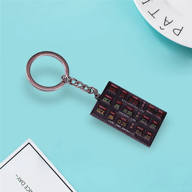 AB66-Keychain Movie Keychain Science Fiction Comedy Movie Interesting Keychain Movie Peripherals Back Tothefuture2