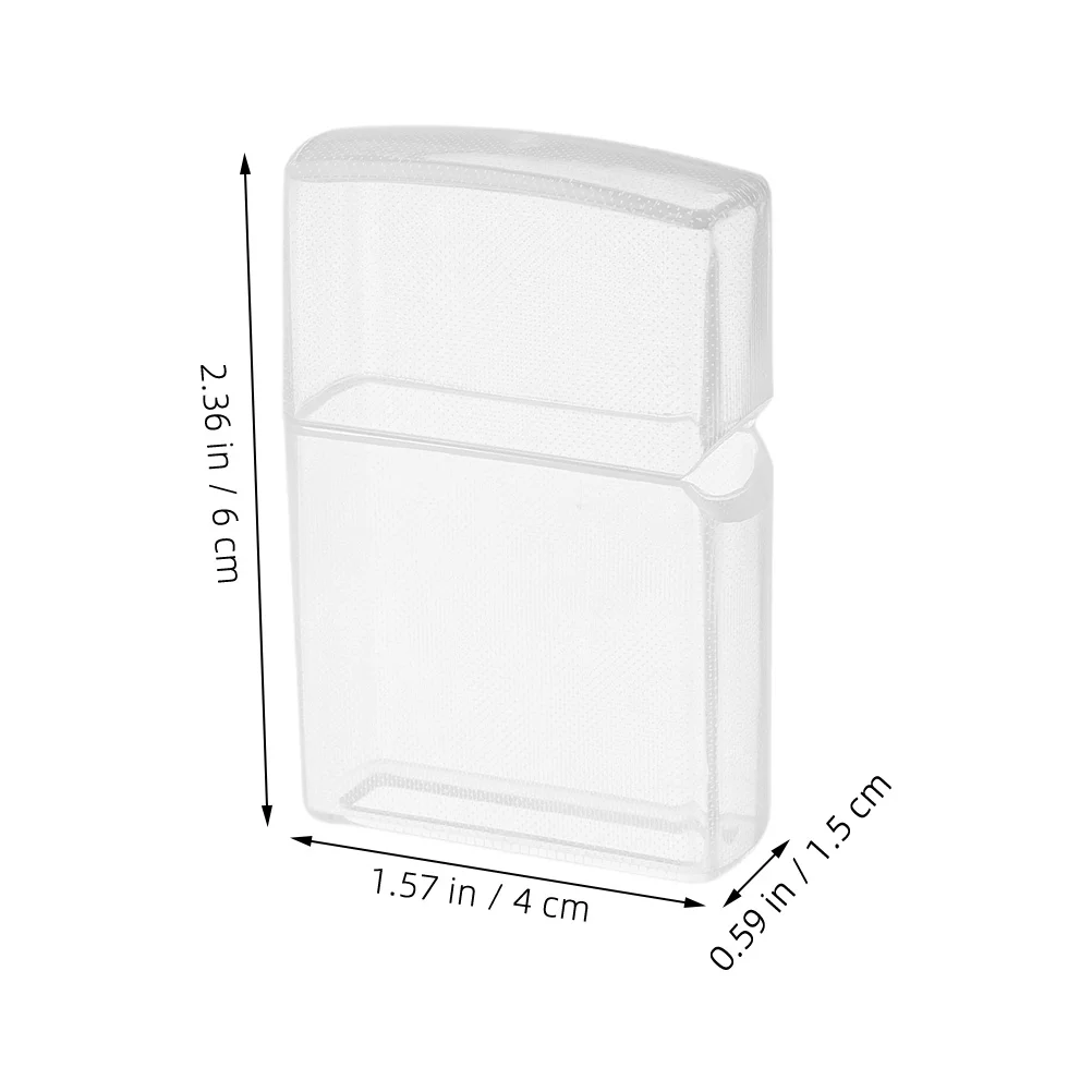 3pcs Clear Case Cover High Transparency Protective Sleeve For Lighter Scratch Resistant Fit Portable Outdoor