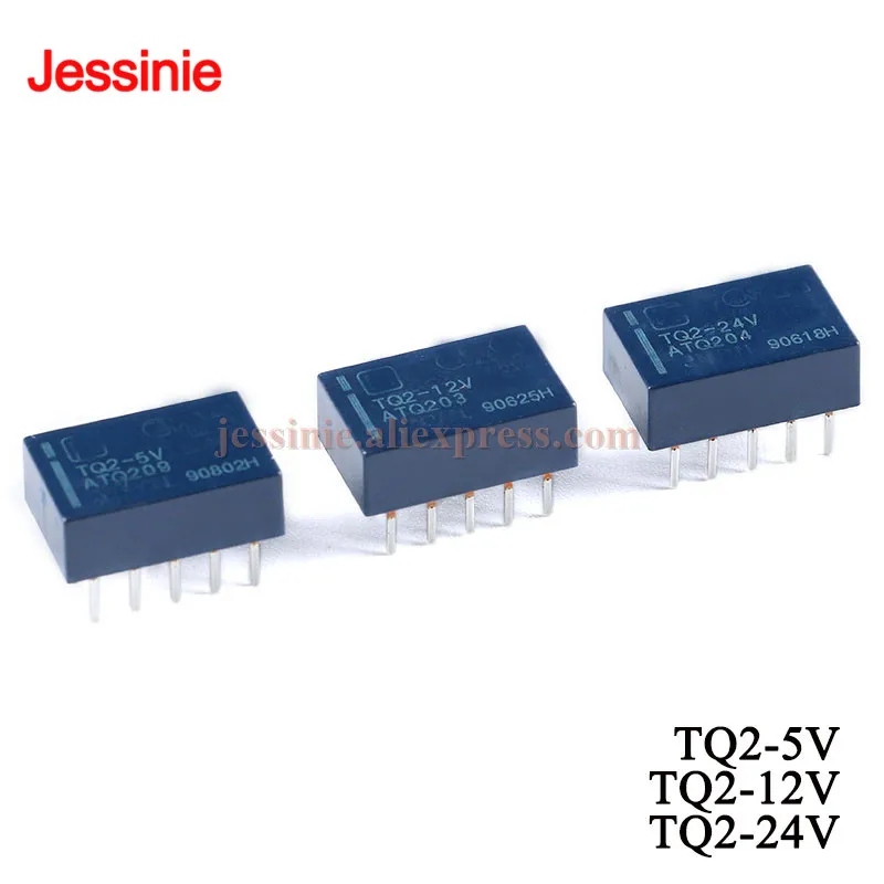10Pcs/1pc Signal Relay 1A TQ2 5V 12V 24V TQ2-5V TQ2-12V TQ2-24V Relays 10 Feets Pins