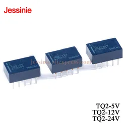 10Pcs/1pc Signal Relay 1A TQ2 5V 12V 24V TQ2-5V TQ2-12V TQ2-24V Relays 10 Feets Pins