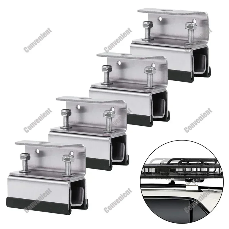

4pcs Van Roof Rack Mount Kits For PROMASTER For Boxer For DUCATO For JUMPER Stainless Steel RVs Photovoltaic Brackets Roof Rack