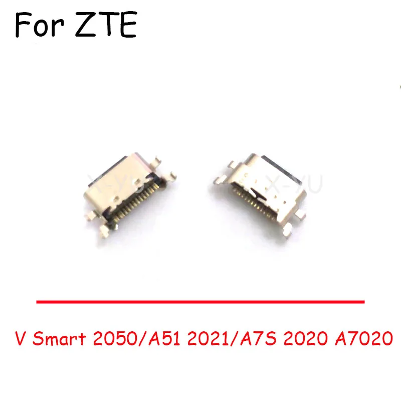 10PCS For ZTE Blade 20 Smart / V Smart 2050 / A51 2021 / A7S 2020 A7020 USB Charging Charge Port Dock Socket Connector