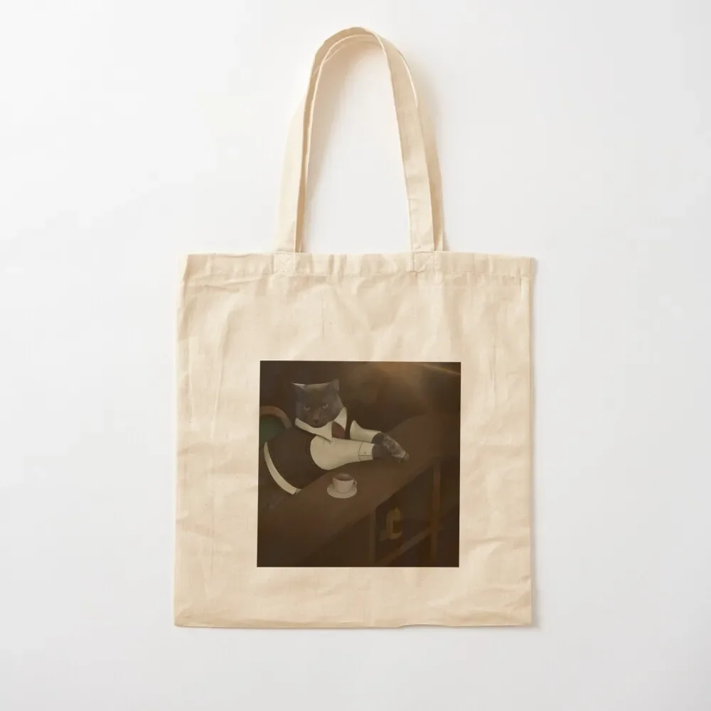 

gray cat Tote Bag Canvas stote bag Large bags for women canvas bags Tote Bag