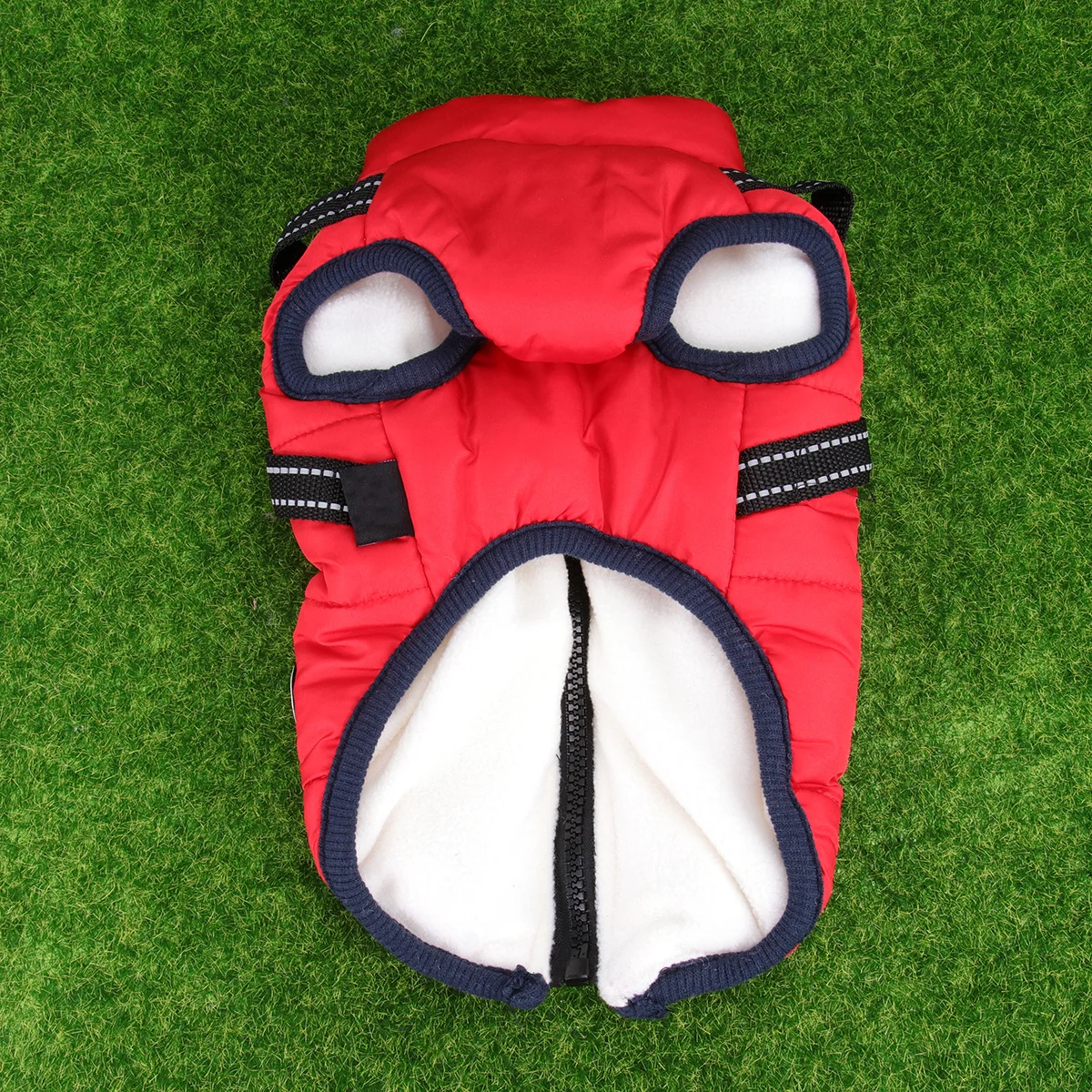 

Cotton Vest Dog Winter Coat For Warm Outdoor Walking Red Size Waistcoat Pet Winter Clothes Dog Vest