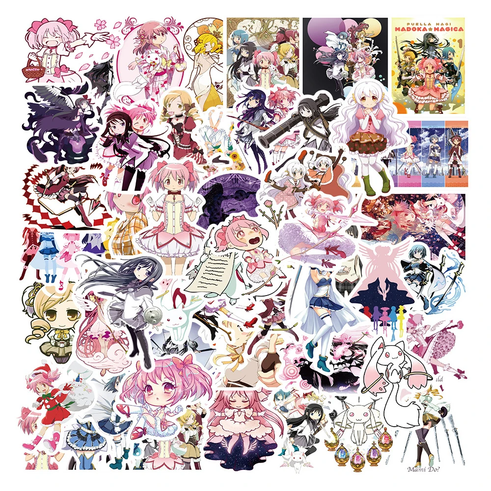 10/30/50pcs Puella Magi Madoka Magica Anime Stickers Cute Kaname Madoka Sticker Diary Phone Water Bottle Cartoon Kids Decals Toy