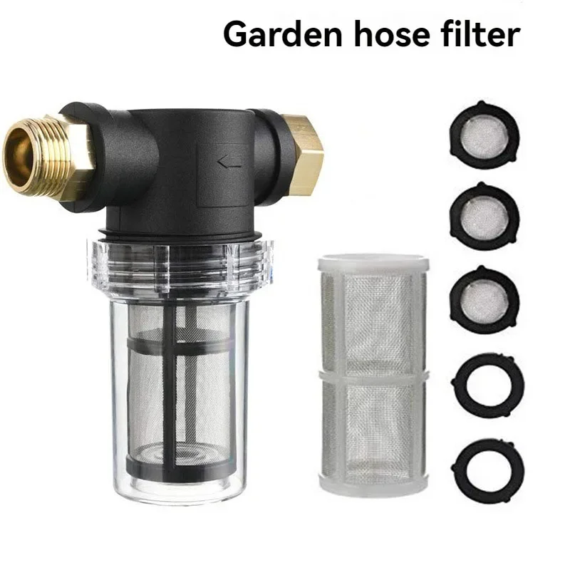 High Pressure Washer Water Filter For Karcher K2 K3 K4 K5 K6 K7 G 3/4\'\' Water Filters With 2 Filter Cores For Lavor For Nilfisk