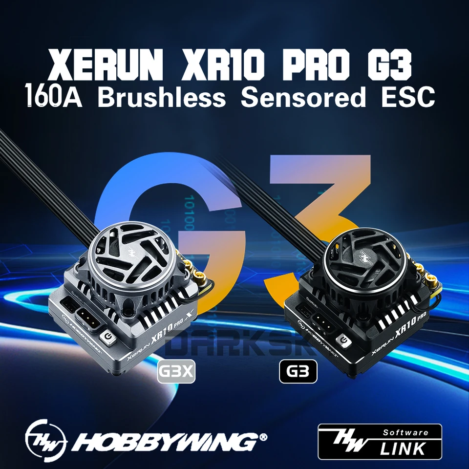 HOBBYWING XeRun XR10 プロ G3 G3X 160A ブラシレスセンサー付き ESC 1