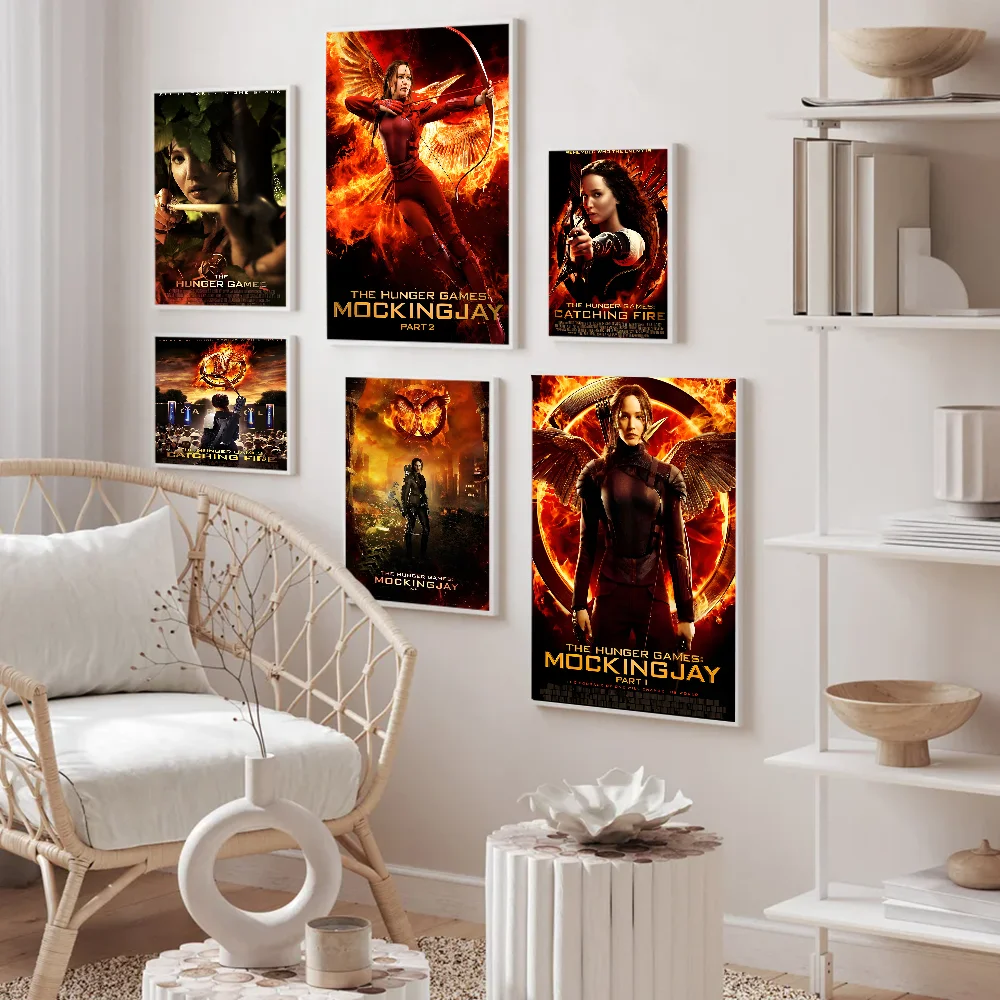 The Hunger Games 3 Anime Posters Sticky Whitepaper Sticker DIY Room Bar Cafe Kawaii Room Decor