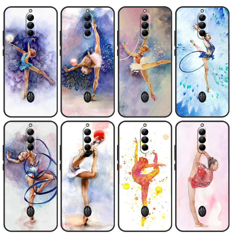 Gymnastics Oil Painting Phone Case For ZTE Nubia Red Magic 8S Pro 8 Pro Plus 6 7 6S 7S Pro 6R 5S 5G Back Cover