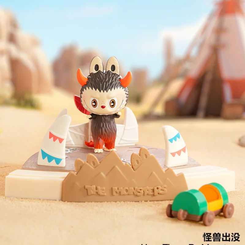Popmart Labubu die Monster spielen Spiele zusammen Serie Szene Blind Box Rate Tasche Mystery Box Spielzeug Puppe Anime Figur Ornamente