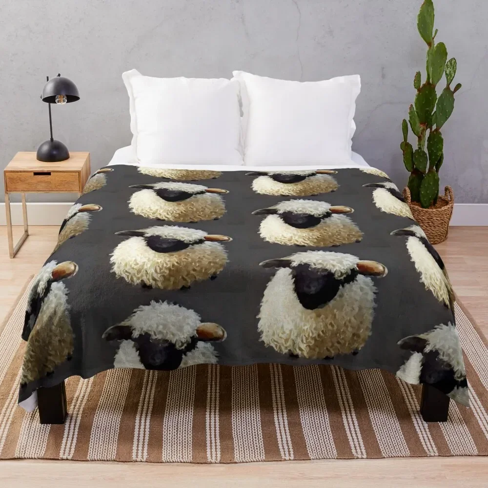 Valais Blacknose Sheep 3 Throw Blanket Decorative Sofa Camping Cute Blankets