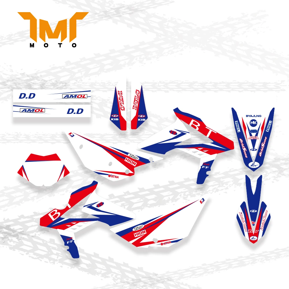 

TMT Style Team Graphics Decal Sticker Deco For Beta RR 2T 4T 125 200 250 300 350 390 430 450 2013-2017 2014 2015 2016 Decoration