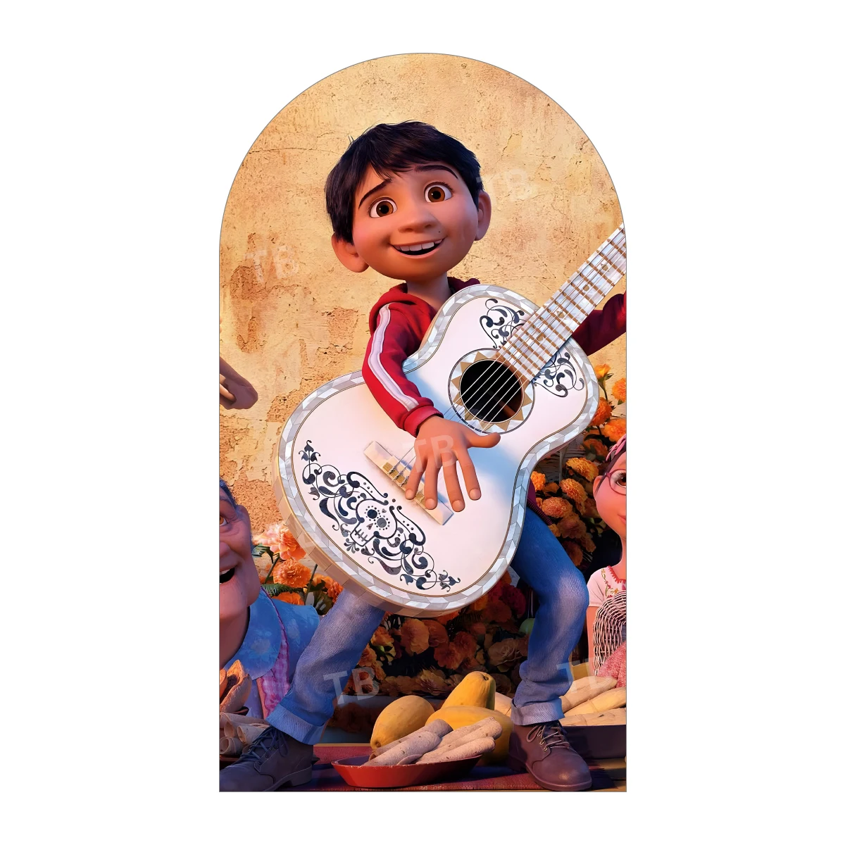 غطاء خلفية على شكل قوس لفيلم تي بي ديزني كوكو للأطفال لتزيين حفلات أعياد الميلاد وحفلات استقبال المولود الجديد وخلفية للتصوير الفوتوغرافي من القماش المرن