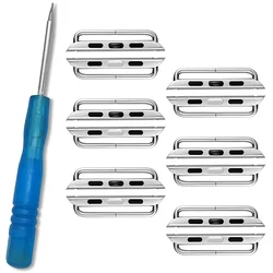 Adaptador de conector para Apple Watch Series ultra 2, conectores de acero inoxidable, banda de 49mm, 44mm, 45mm, 41mm, 9, 8, 7, SE, 5, 4