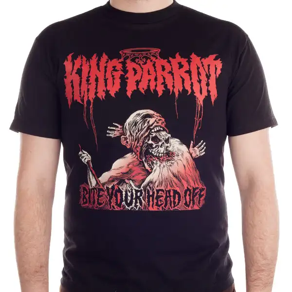 Hot King Parrot Band Graphic Cotton T-shirt Unisex Summer Short Sleeve Fashion Brand Tee Luxury Casual Vintage Tees