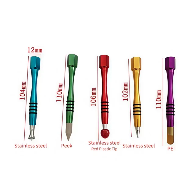 Paintless Dent Repair Tool 5Pcs Aluminum Alloy Dent Removal Pen With M5 Tips Auto Body Tap Down Tools 3 Paintless Dent Repair Tool 5Pcs Aluminum Alloy Dent Removal Pen With M5 Tips Auto Body Tap Down Tools 3