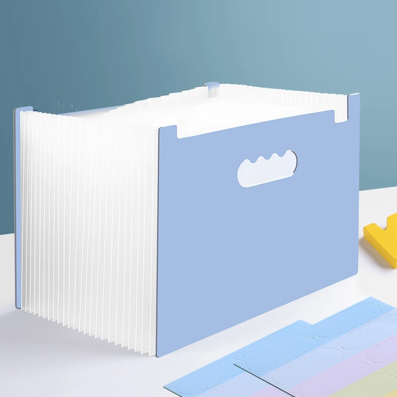 A4 Letter Rainbow Multi Layer Vertical Storage File Holder with Index Label 25 Layers 2000 Sheets Paper Storage School Office