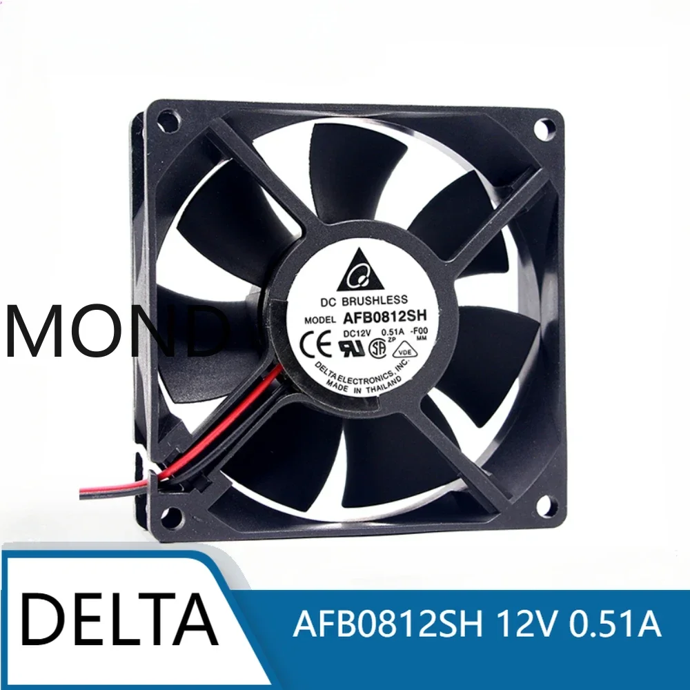 Delta AFB0812SH 12V0.51A 8CM 8025 high air volume 4-wire PWM temperature control chassis fan