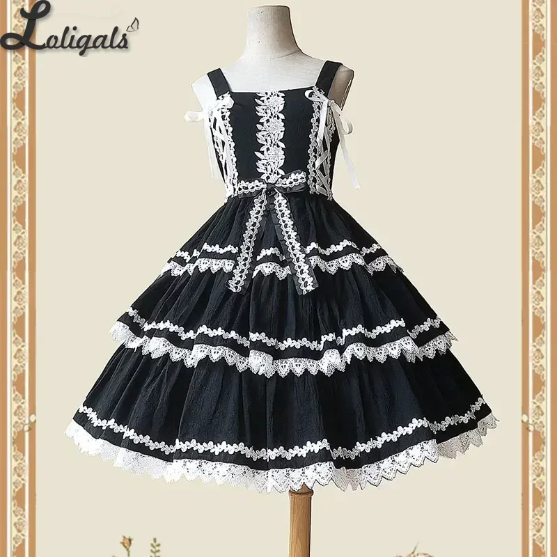 Infanta-Sweet Lolita Layered JSK fur s, Robe de soirée classique