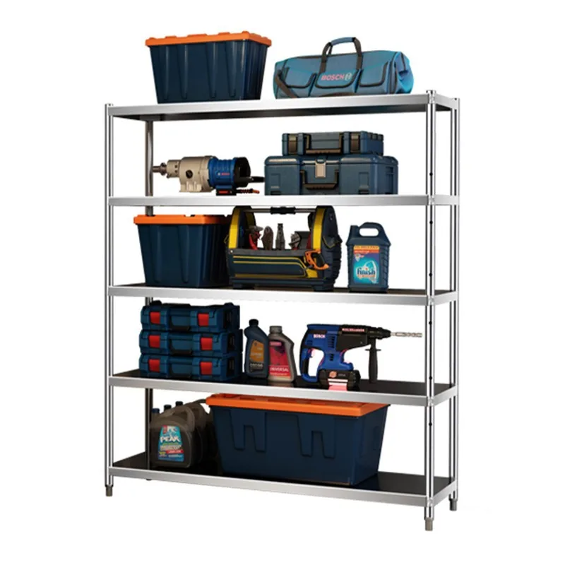 Shelf Shelving Multi-layer Storage Warehouse Storage Heavy-duty Shelf Floor-to-ceiling Stainless Steel Kitchen Commercial