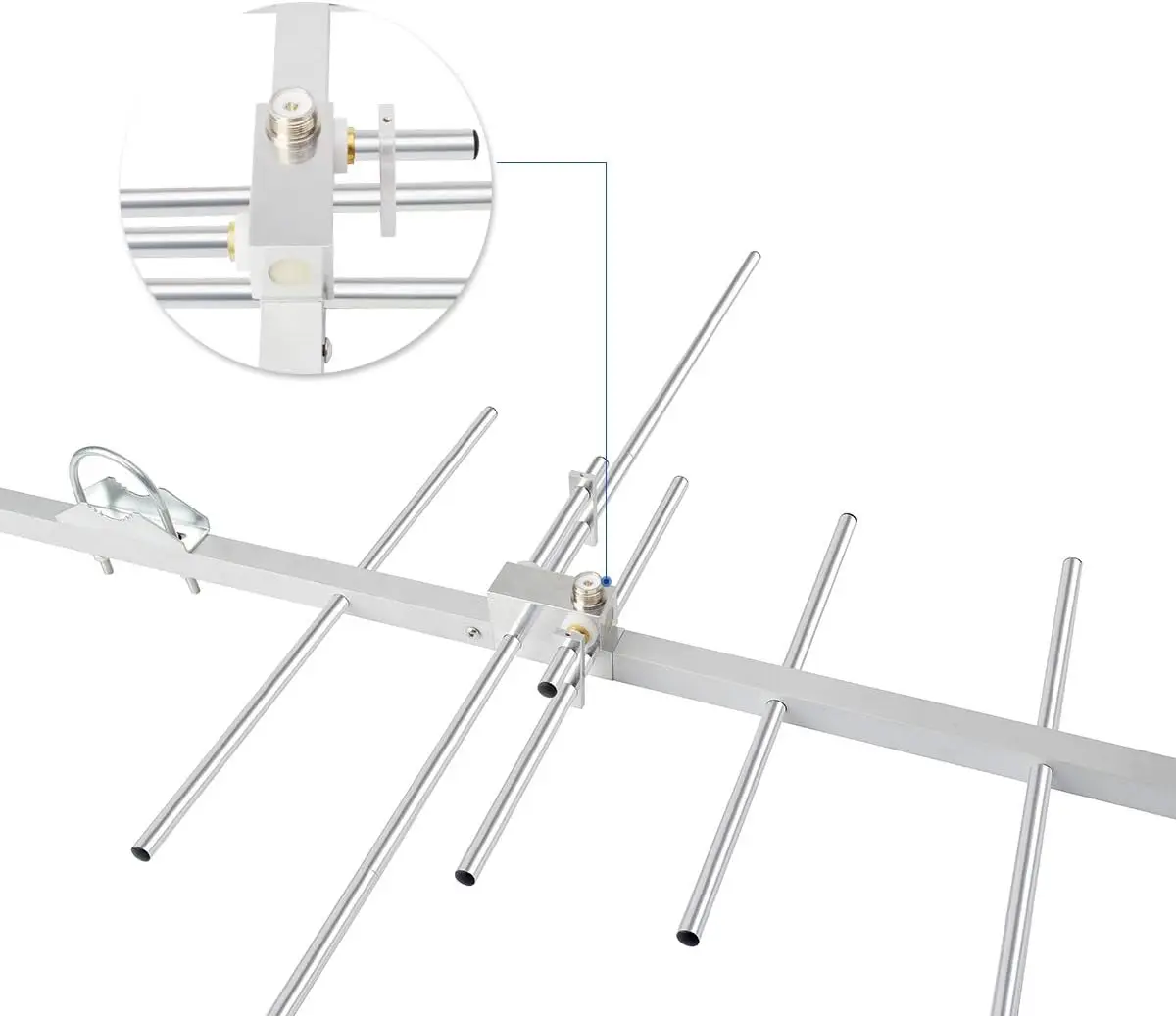 

Dual Band Yagi Antenna, 2Meter 70CM 144/430Mhz 9.5/11.5dBi Outdoor Base Antenna with Bracket Mount·Factory Direct Sales