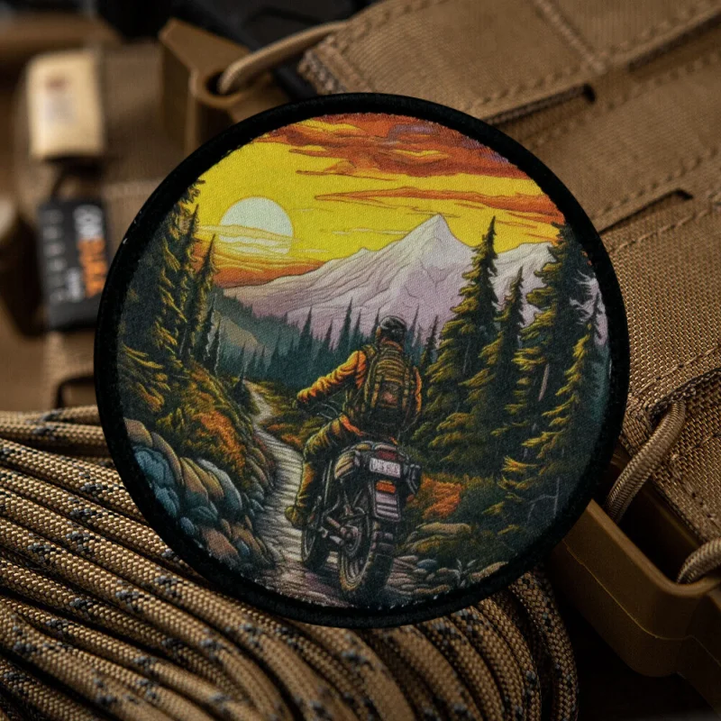 "الغنيمة" المعنويات التكتيكية التصحيح المطبوعة هوك وحلقة شعار شارة عسكرية القتالية شارة الظهر ملصقات #4