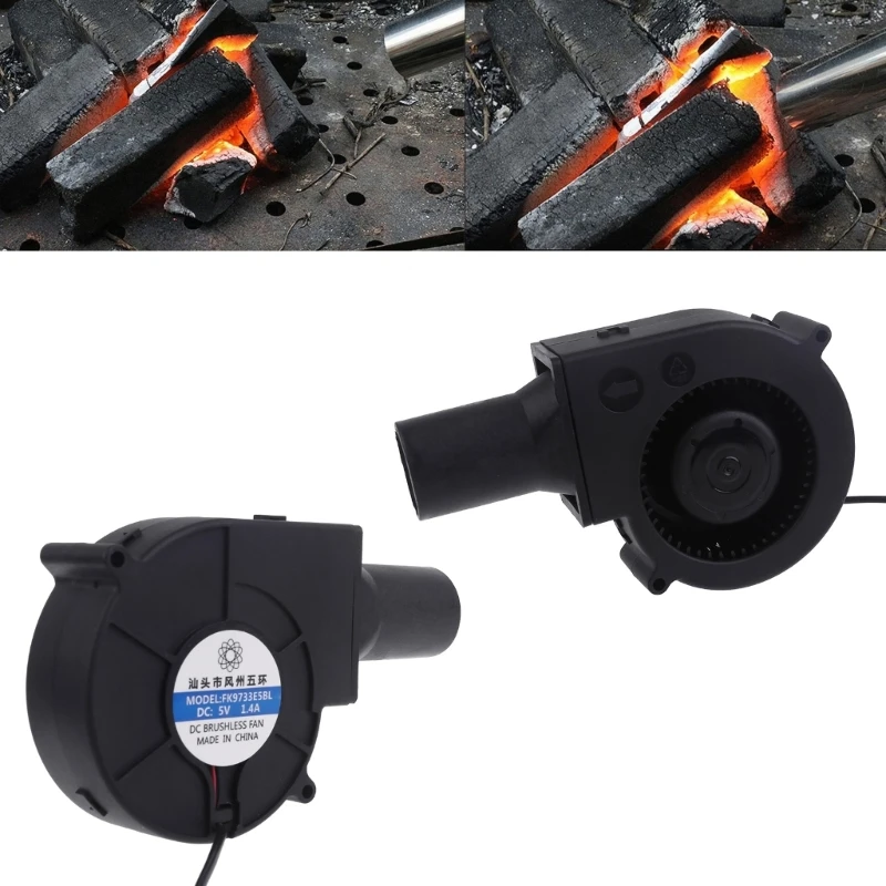 Efficient 12V 9733 Centrifugal Fan Blower Fan for Quick Charcoal Starter and Stove Charcoal Furnaces Blower Fan