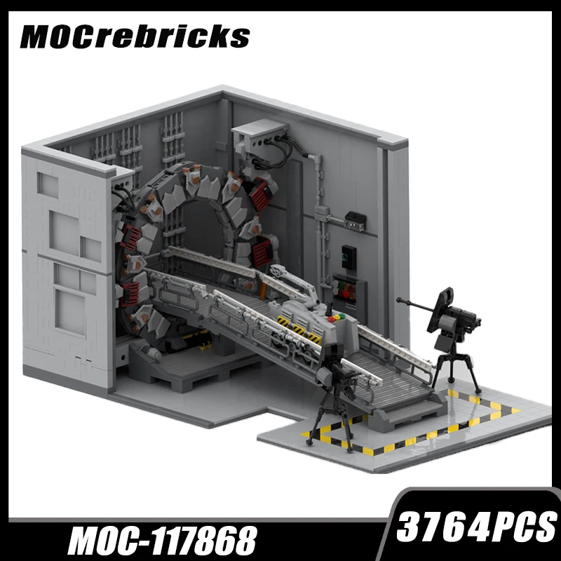 Space War Travel Scenes Diorama Kit Wormhole MOC-117868 Building Block Constructor DIY Model Bricks Xmas Toys For Children Adult