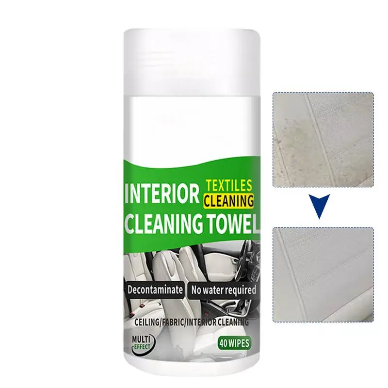 

Auto Cleaning Wipes Multipurpose Car Cleaner Wipes 40 Wipes Car Cloth Cleaning Wipes For No Wash Car Seat Cleaning And Car