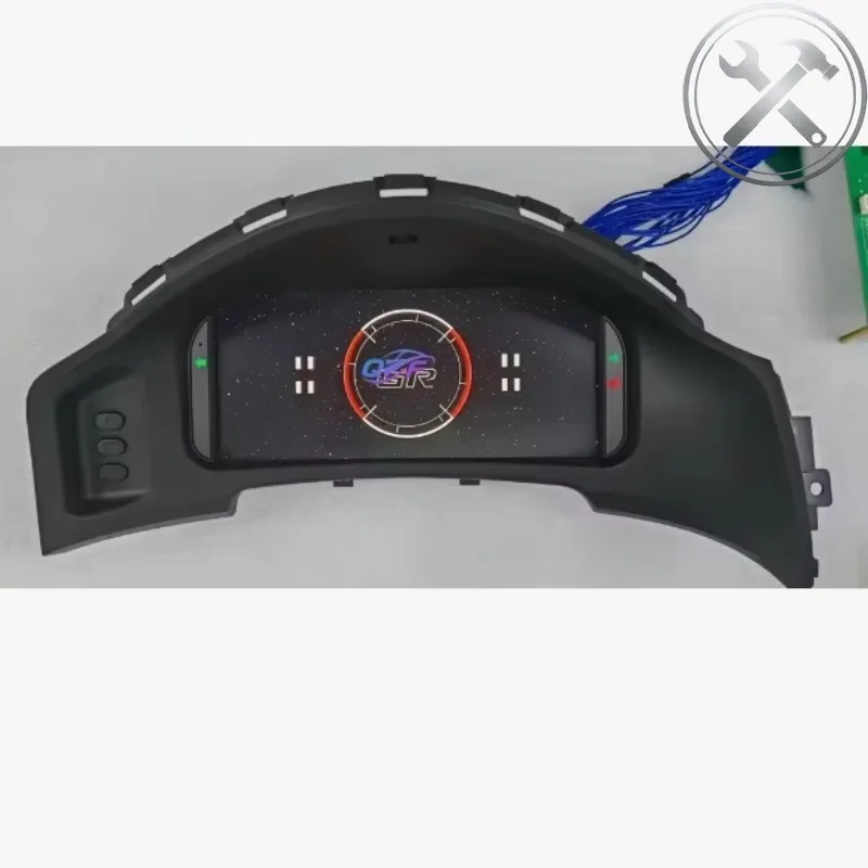 

12.3 Inch LINUX LCD Digital Instrument Cluster Speedometer Virtual Cockpit With Wireless Carplay Auto Parts for Land Cruiser LC1