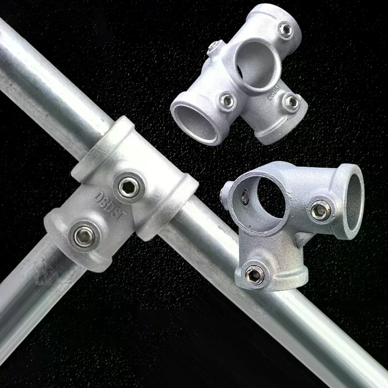 20/25mm steel pipe frame fittings, aluminum alloy joints, elbows, tees, base fittings, connection fasteners
